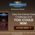 Ghiradelli Intense Dark Challenge Instant Win Game:  win chocolate and more!
