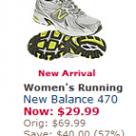 Men’s and Woman’s New Balance Shoes as low as $29.99 + 4% cash back!