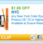 $1/1 NYC make-up printable = make-up for under $1 at Target and Walmart!