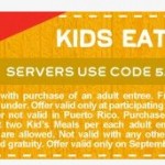 Chili’s:  Kids eat free + free chips & queso!
