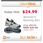 Women’s New Balance running shoes:  $24.99 + 4% cash back!