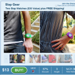 Savemore:  Two slap watches as low as $3 + free shipping!