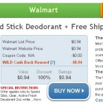 WILD DEAL:  Get free Speedstick deodorant after cash back + FREE shipping!