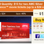 AMC Movie Tickets as low as $5 each!