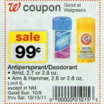 FREEBIE Alert:  FREE Arrid deodorant at Walgreens!