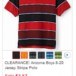 JC Penney:  Boys polo shirts for $3.57 shipped + cash back!