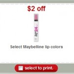 Target Maybelline lip balm only $.49 after coupon!