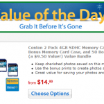 Walmart Value of the Day:  Centon 2 pack 4 GB SDHC Memory Card Bundle – $14