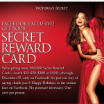 FREE Victoria’s Secret Rewards Card ($10, $50, $100, or $500!)