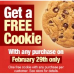 FREE Subway Cookie (today only)