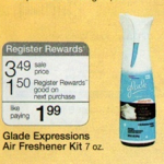 FREEBIE ALERT:  Free Glade  Expressions Fragrance Mist at Walgreens!