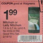 Print & Save:  Mitchum deodorant for $.99 after coupon at Walgreens!