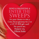 FREEBIE ALERT:  FREE Victoria’s Secret Valentine + sweeps (vacation giveaway and $50 gift cards!)