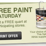 FREEBIE ALERT:  Free quart of Clark + Kensington Paint at Ace Hardware (today only)