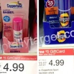 Coppertone Sunscreen only $1.49 each after coupons and gift card!