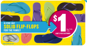 Old Navy: $1 flip flops (6/30 only!)