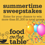 Food on the Table:  FREE menu planning plus win $1200 in prizes!