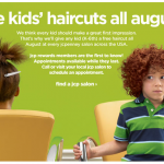 FREEBIE ALERT:  FREE Kids Haircut at JC Penney in August!