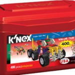 K’Nex Value Tub (400 pieces) only $12 (regularly $25)