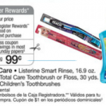 Listerine Kids Smart Rinse $.99 after coupons!