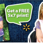 Walmart:  FREE 5X7 photo print!