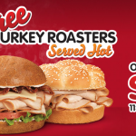 FREE Arby’s Turkey Roasters Sandwich today only!