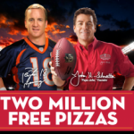 Papa John’s Pizza:  win FREE Pizza!