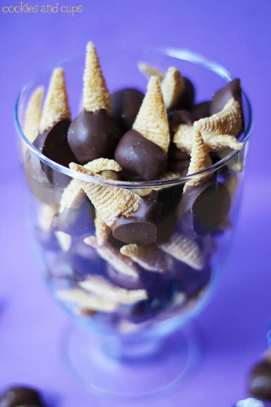 Tasty Treat Tuesday Chocolate and Peanut Butter Bugles!