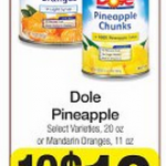 Dole Canned Fruit $.67 each after coupon!