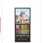 Vistaprint:  30 flat or 20 folded holiday photo cards for $10 shipped!