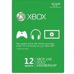 Microsoft XBox Live 12 Month Gold Membership Card for $37.99!