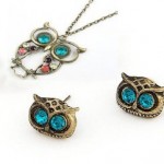 Vintage Owl Necklace and Earrings for $.99 shipped!