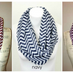 Chevron Print Infinity Scarves just $7.95 shipped!