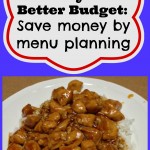Save money by menu planning!