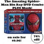 Amazing Spider-Man Blu Ray/DVD Combo plus Mask only $9.96!