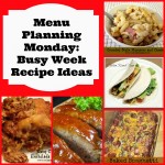 Menu Planning Monday: Busy week recipe ideas!