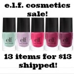 e.l.f. Cosmetics Sale: 13 items for $13 shipped!