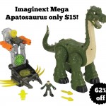 Imaginext Mega Apatosaurus only $15!