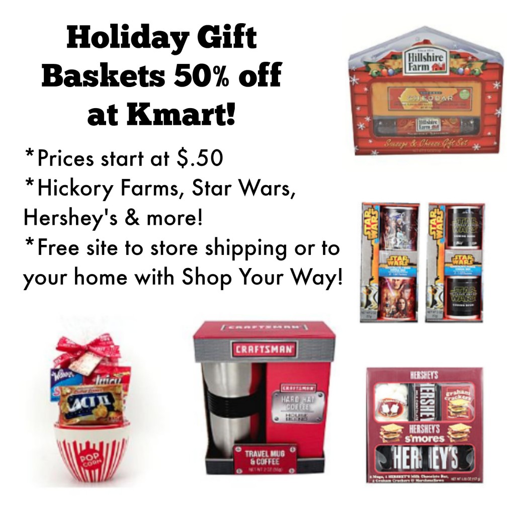 Holiday Gift Baskets 50 off at Kmart!