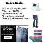 Kohl’s Deals:  Rock Republic Jeans, Towels & more!