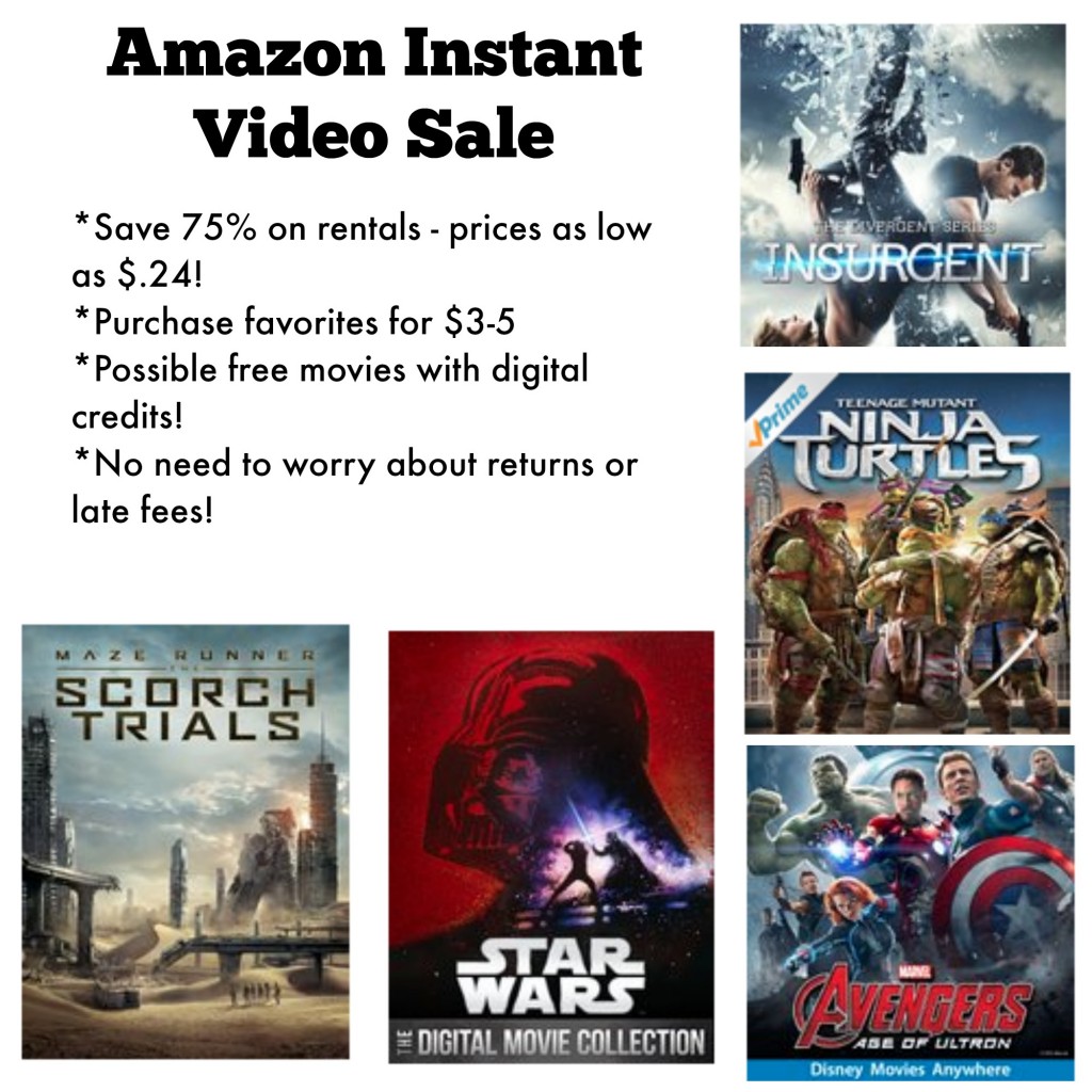 Amazon 75 off movies sale!
