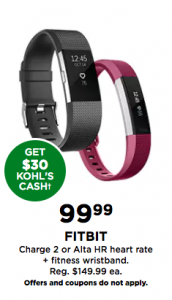 fitbit ionic kohls black friday